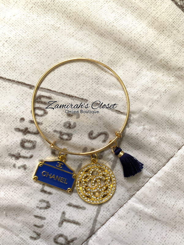 Blue/Gold Chanel  Zamirah's Closet